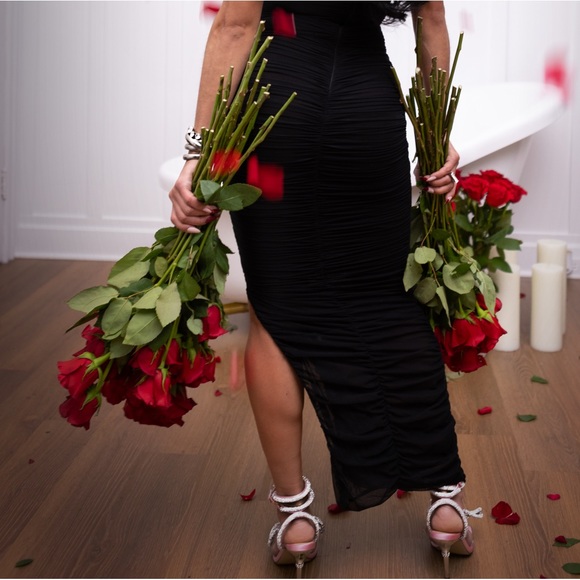 Mach & Mach Double Crystal Bow Square Toe Sandal - Picture 6 of 9